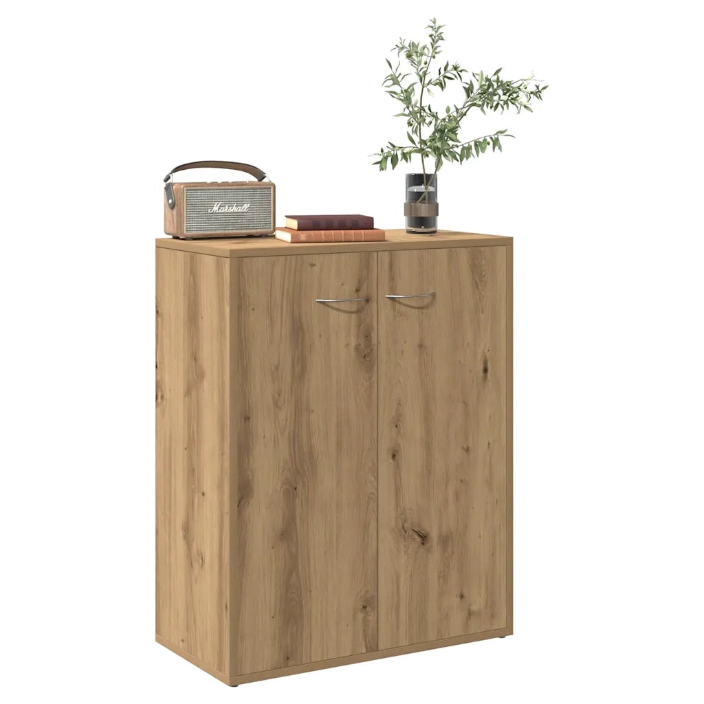 Credenza Rovere Artigianale 60x30x75 cm in Legno Multistrato