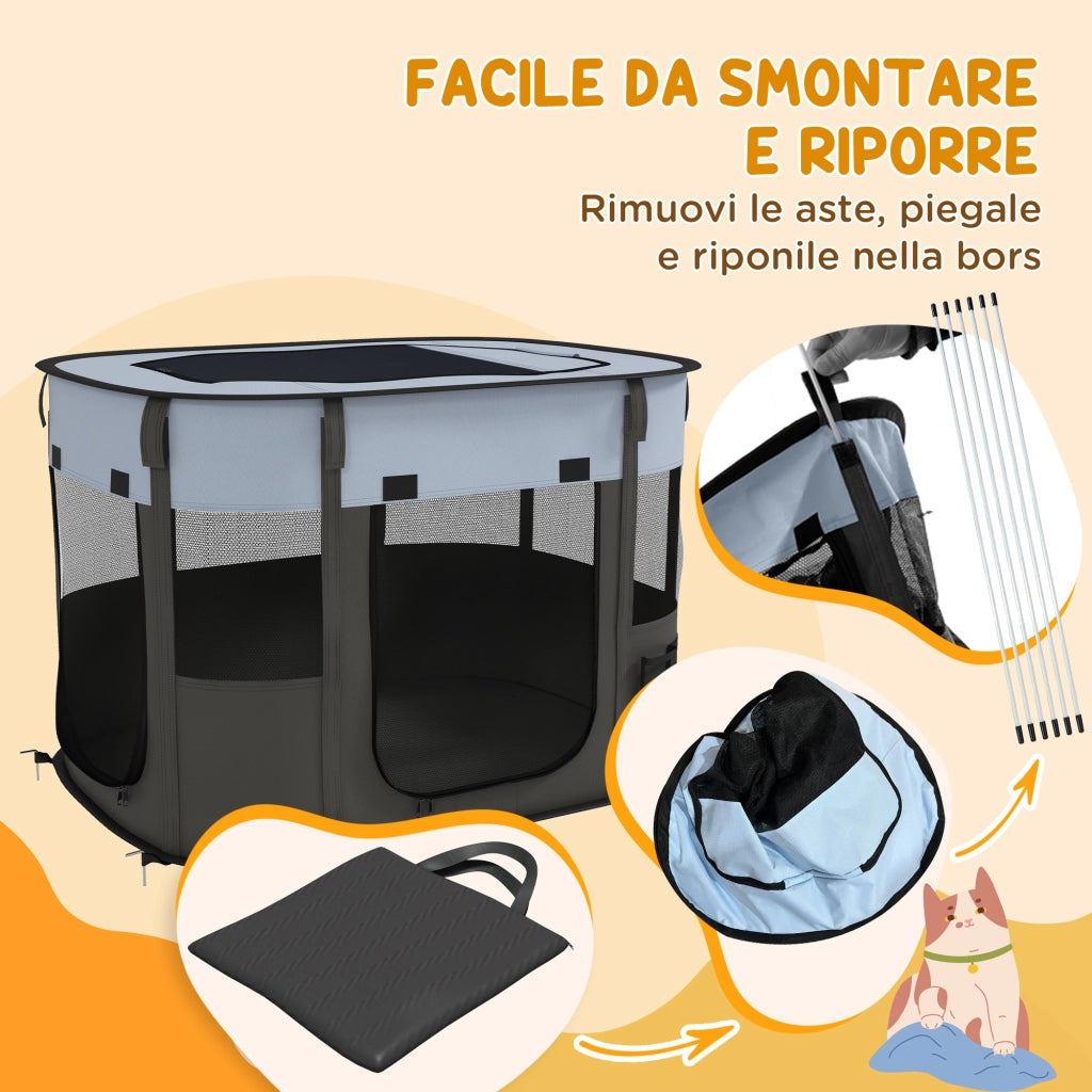 Casetta per Animali con Finestre e Porte ¨C zephmum ¨C 84x64x53 cm