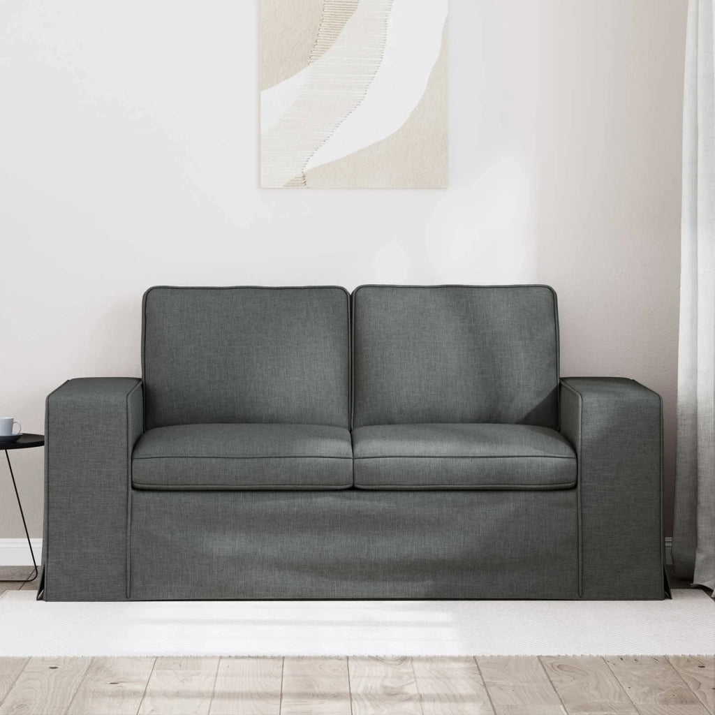 Divano Grigio scuro 162 x 80 x 82 cm Tessuto