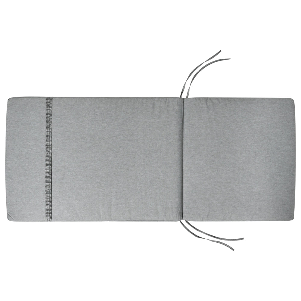 Set da giardino con 6 sedie in legno di acacia marrone scuro con cuscini Grigio melange in stile rustico con cuscini