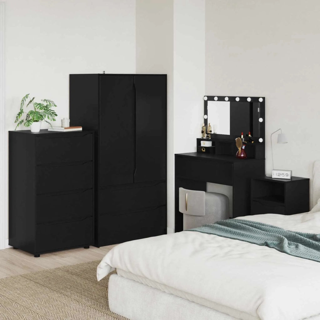 Armadi di Stoccaggio Nero 60 x 48 x 105 cm Legno multistrato 3406236