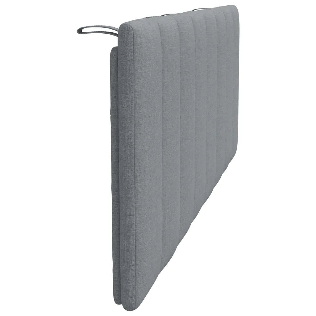 Cuscino Testiera Hanko Grigio Chiaro 120 cm in Tessuto CFW6129481