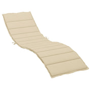 Cuscino per sedie | Cuscino per Lettino Beige 200x50x3 cm in Tessuto Oxford
