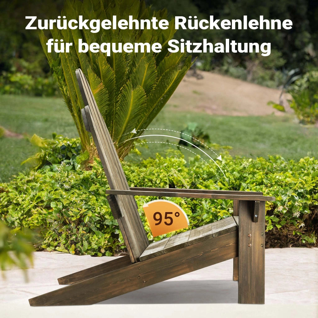 sedia da giardino Adirondack 89 x 72 x 92.5 cm, legno FSC, per interno esterno