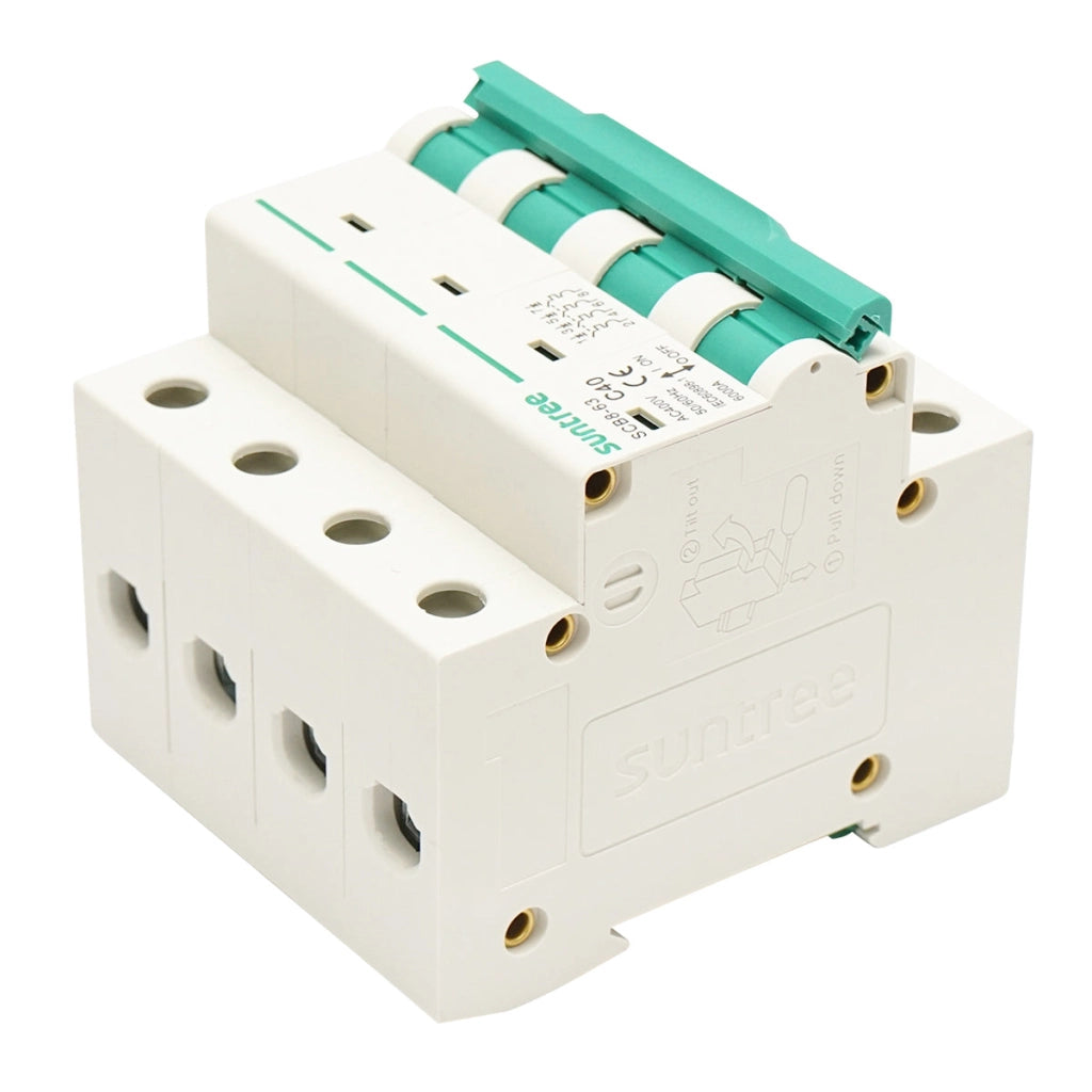 Interruttore automatico trifase tipo 4P, 40A, 400VAC Suntree