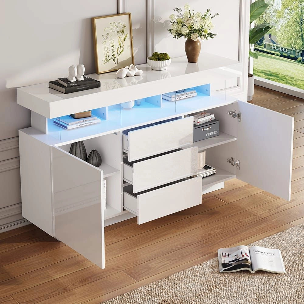 Buffet bar - Xylo - 140x35x80cm LED 16colori acrilico