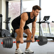 Set di Manubri 2-in-1 40kg Nero e Rosso 3442915