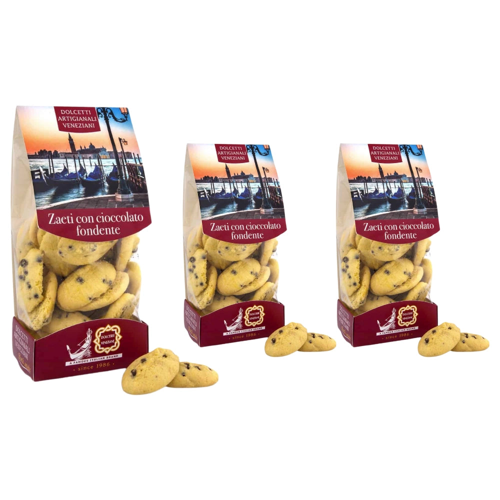 Dolcerie veneziane zaeti con cioccolato dolcetti veneziani 3 pezzi da 250 grammi