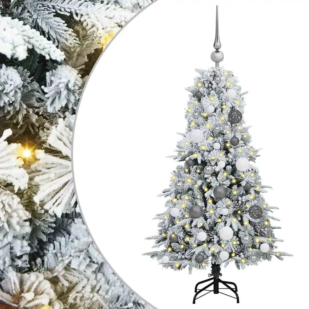 Albero di Natale Artificiale con Rami Pieghevoli Bianco 120 cm 3397457