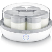 SEVERIN JG 3518 Yourtiere 7 vasi da 150 ml ciascuno, pratici e compatti, 100% BPA free, promemoria graduazione, avvolgicavo, 13 W