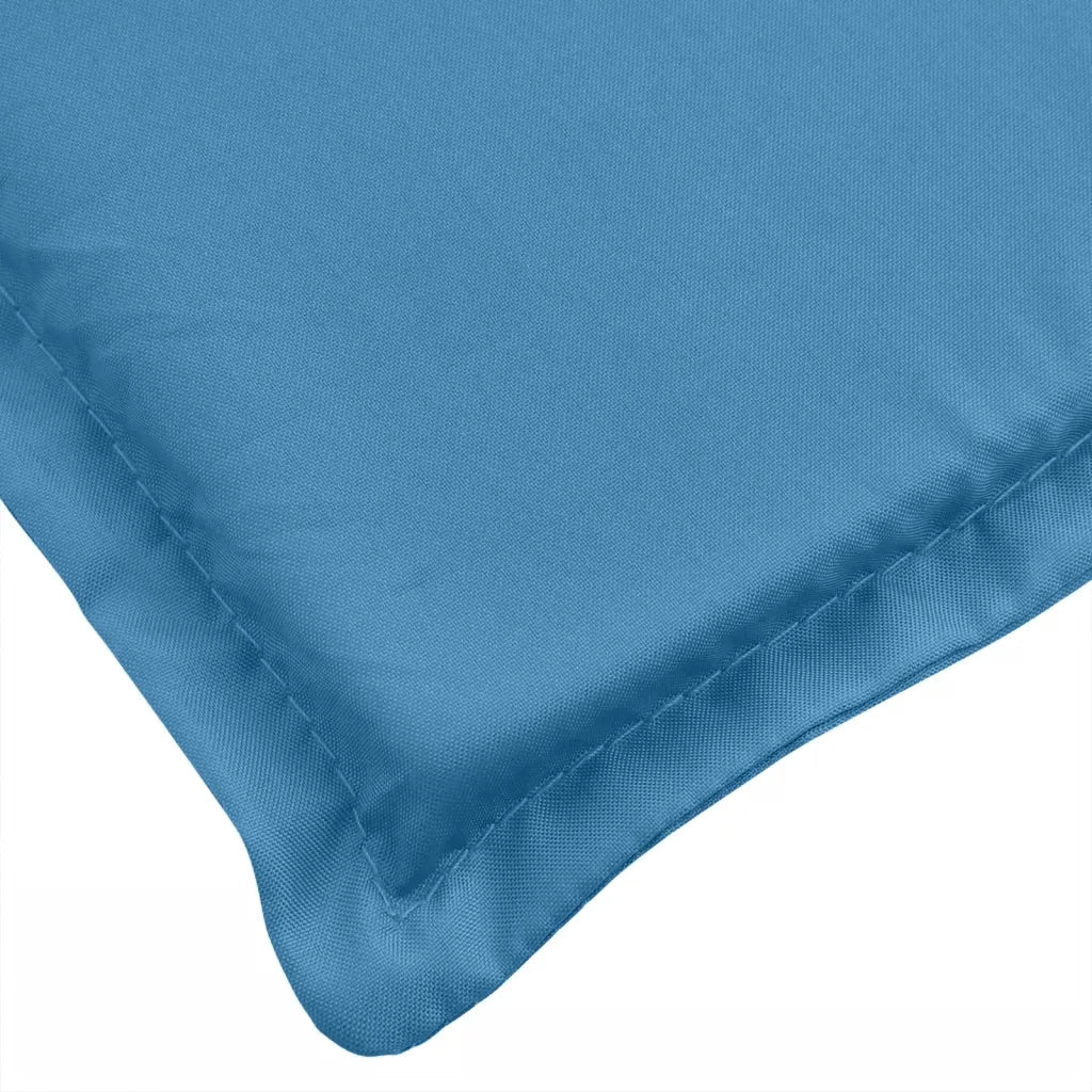 Cuscino Panca da Giardino Blu MÃ©lange 180x50x7 cm in Tessuto