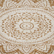 Tappeti per area | Tappeti a zone Naturale con stampa bianca 205 x 305 cm Juta