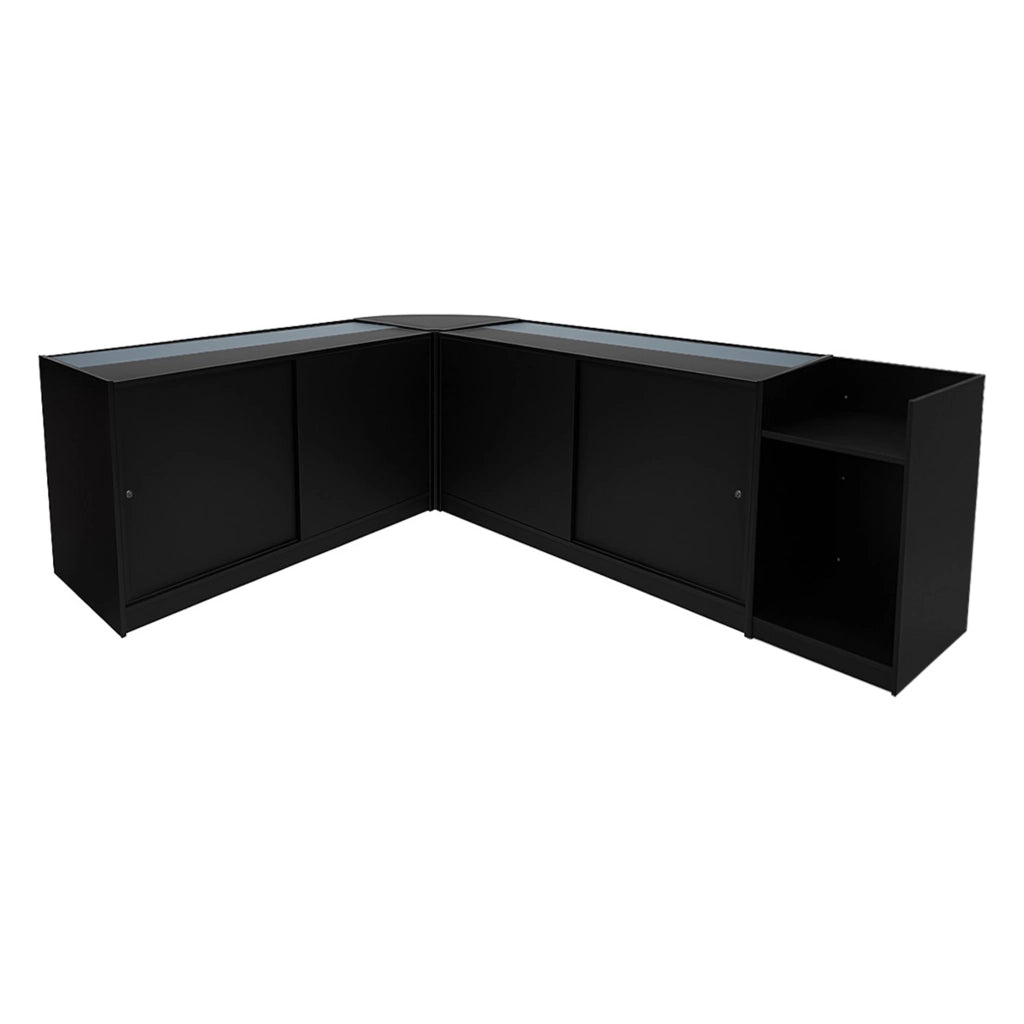 Set Banconi Neri Gravity LED B1500 C1500 CM60 TB60 con Serratura
