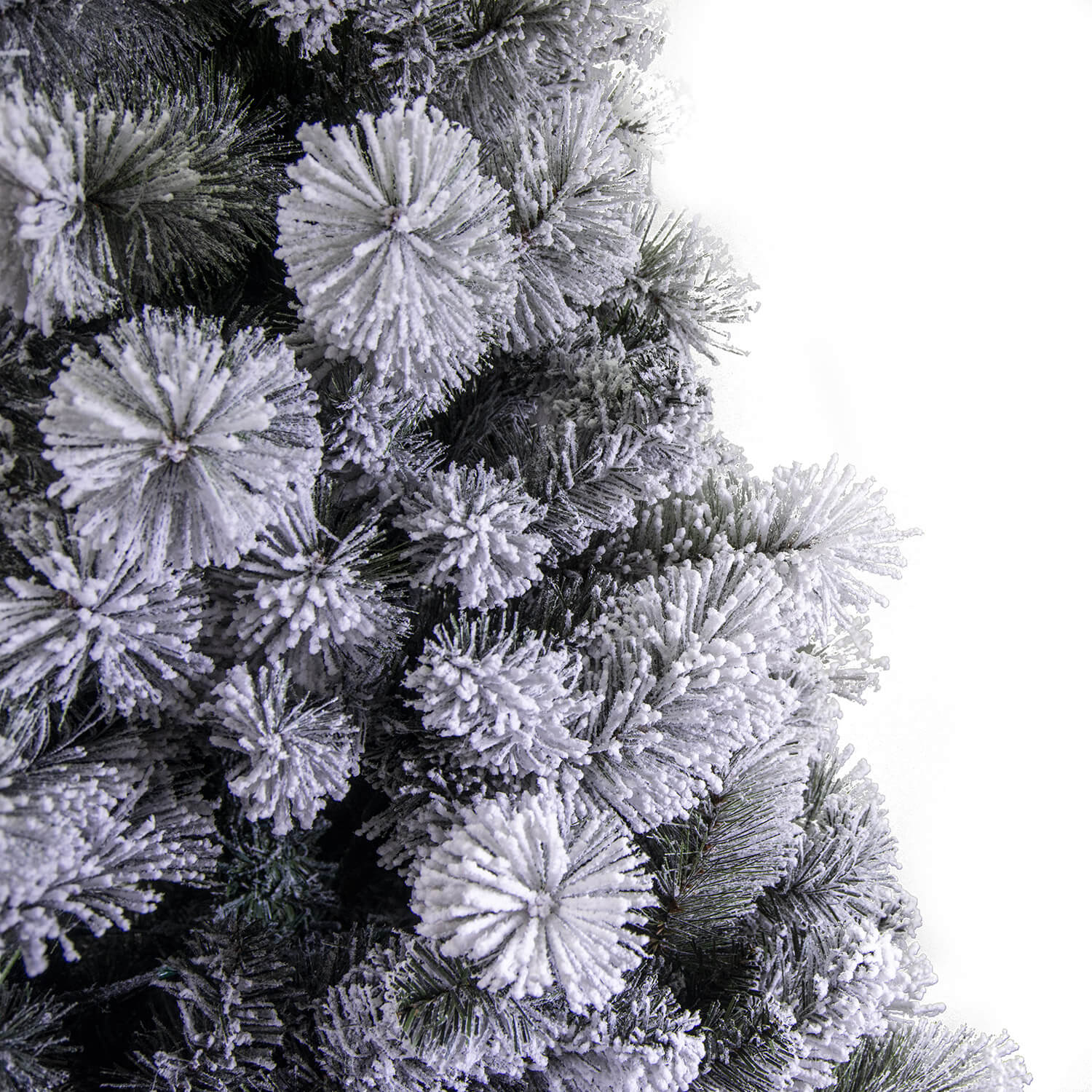 Albero di Natale Artificiale innevato 1189 rami cm Ø134xh210 Gennargentu Verde