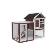 Pollaio in legno da giardino 122x63 cm – 2 spazi interni per 3 galline – spessore pareti 10 mm – PO1206 Foresta