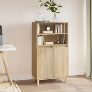 Credenza Rovere Sonoma 60x36x110 cm in Legno Multistrato 821223