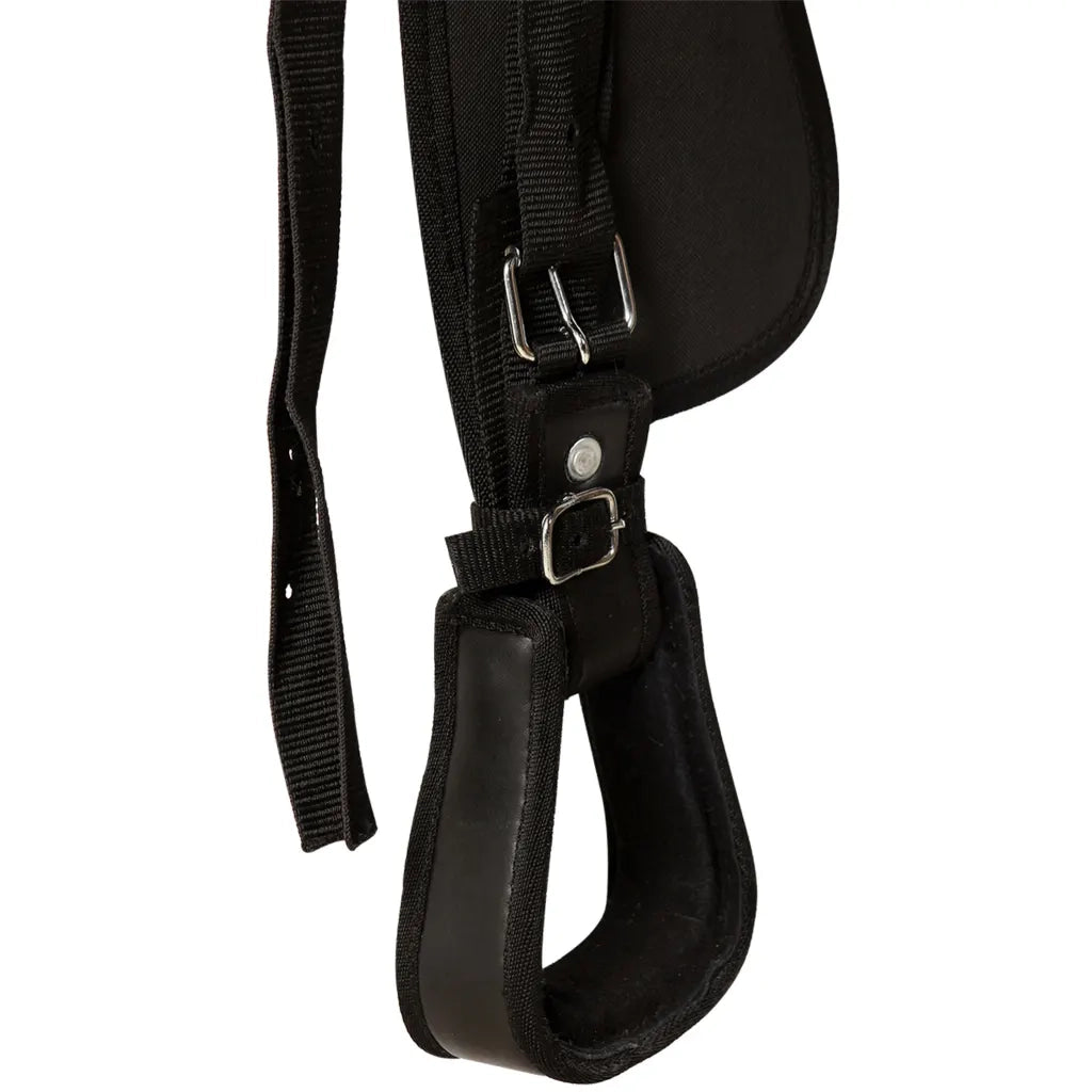 Sella Western Testiera e Pettorale in Vera Pelle 16" Nero CFW8577019