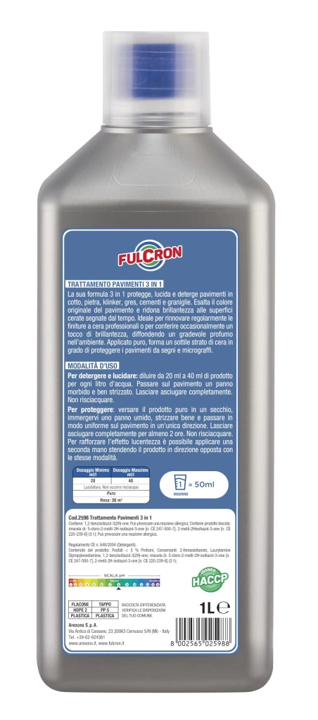 Fulcron Trattamento Pavimenti 3 in 1 Arexons 1 L