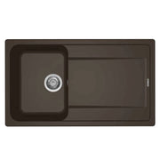 Lavello Elleci Incasso 1 vasca 86x50 Life 400 Granitek Espresso Marrone LG240078