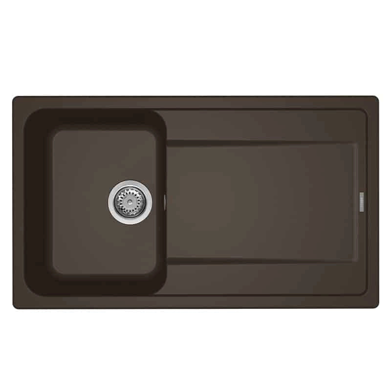 Lavello Elleci Incasso 1 vasca 86x50 Life 400 Granitek Espresso Marrone LG240078