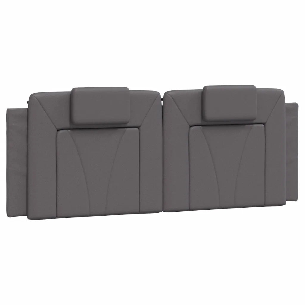 Letto Viana con Materasso Grigio 120x200 cm in Similpelle