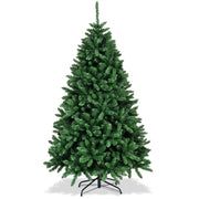 183cm Albero di Natale Artificiale in PVC con 1355 rami e supporto metallo, Albero natalizio con effetto realistico-Alberi di Natale