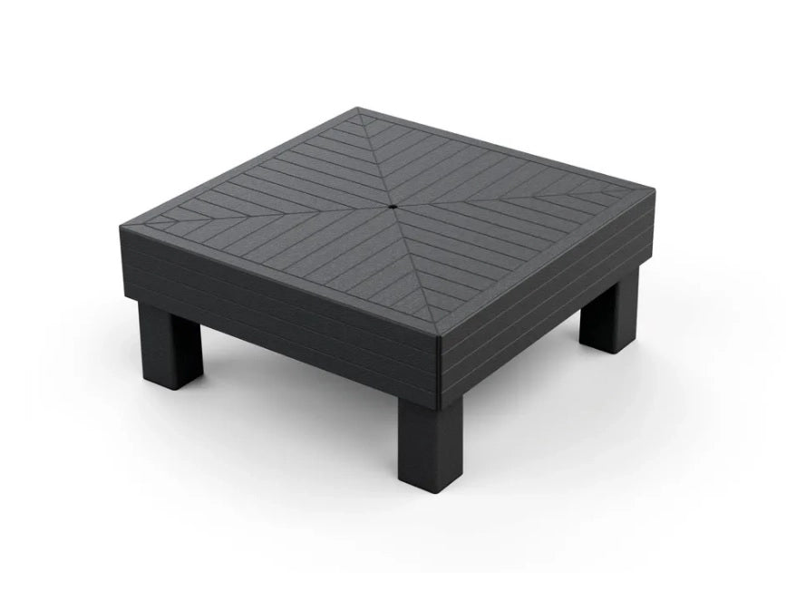 Set Tavolino in Resina da Giardino Elements Grey 65 x 65 x 29 cm Keter