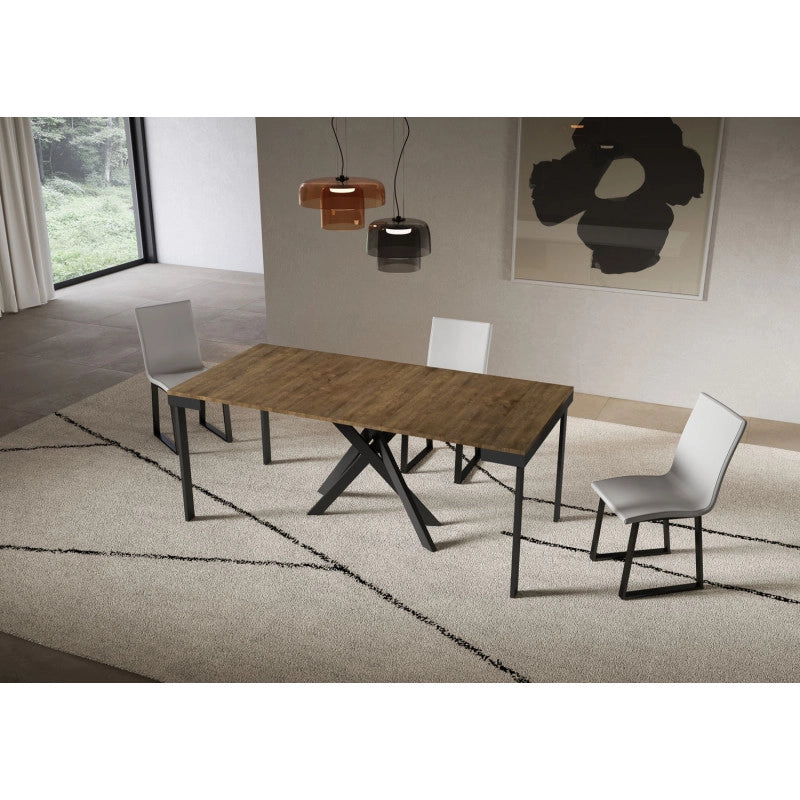 Consolle allungabile 90x40/196 cm Saki Small Evolution - Noce