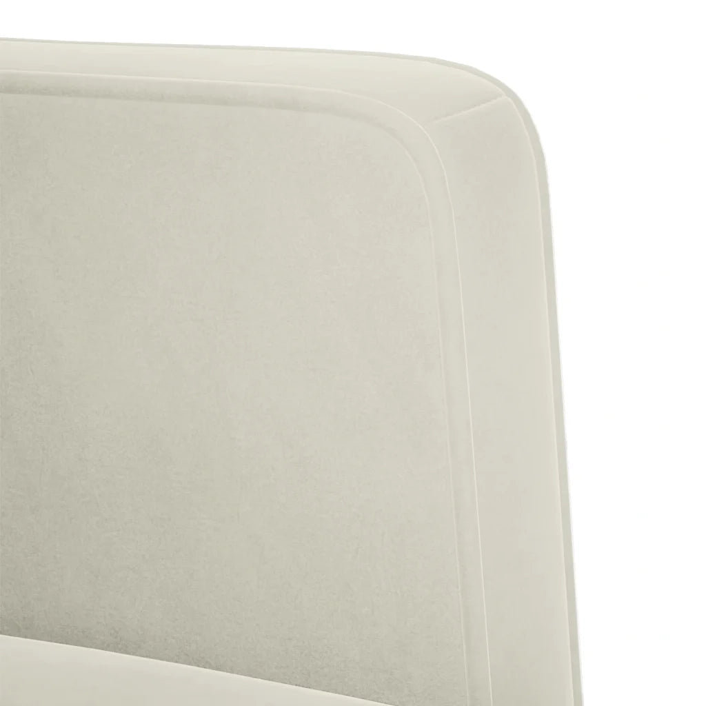 vidaXL Divano Sedia con Braccioli Crema 53 cm in Velluto