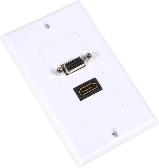 AV Wandcontactdoos con - 1 porta HDMI-bus + 1 porta VGA-bus scheda video