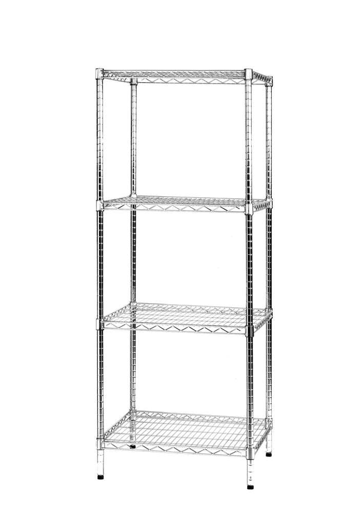 Archimede scaffale metallico scaffale 4 ripiani cm 61 x 61 x h. 160 cucina bagno garage cabina armadio