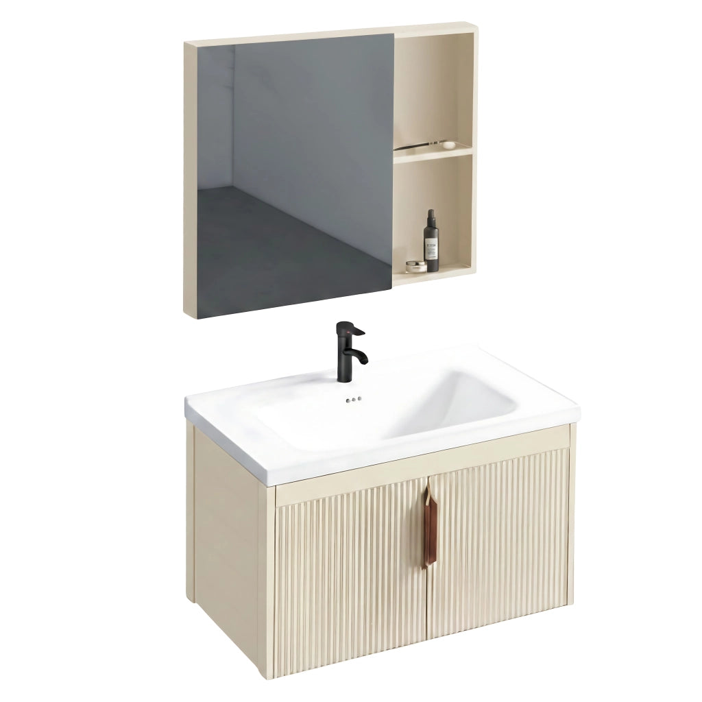 Set Di Mobili Da Bagno Con Lavabo Astor 60 Cm Beige
