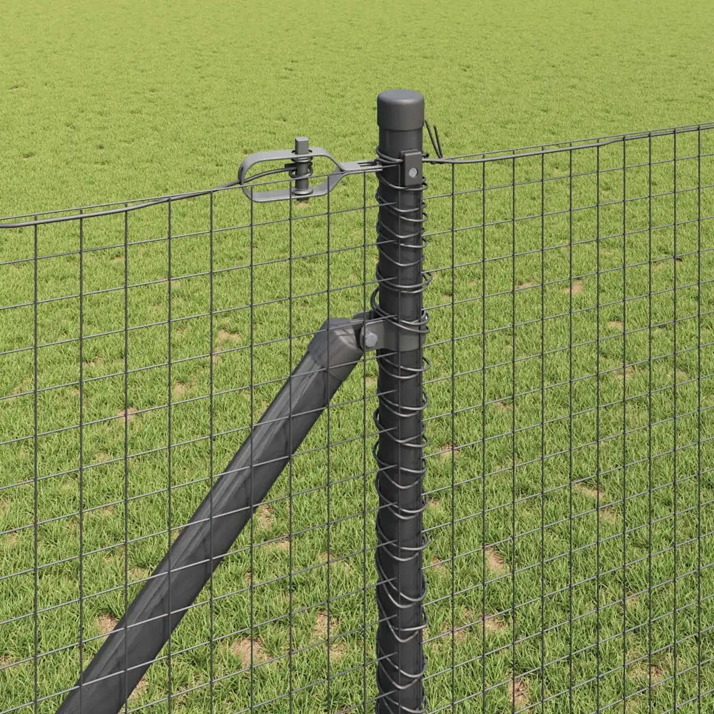 Recinzione da Giardino | Recinzione in rete saldata con punte Acciaio e PVC Grigio Rete