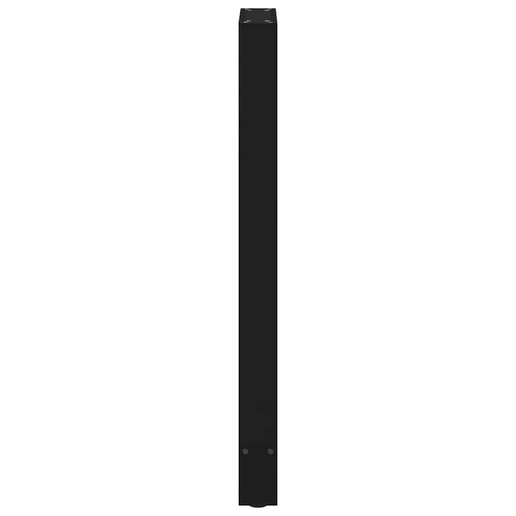 Set di 2 gambe per tavolo da bar moderno 40 x 100 cm con piedini regolabili in acciaio nero 02_0057576