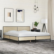 Giroletto Rovere Sonoma 180x200 cm in Legno Multistrato Metallo 3280013