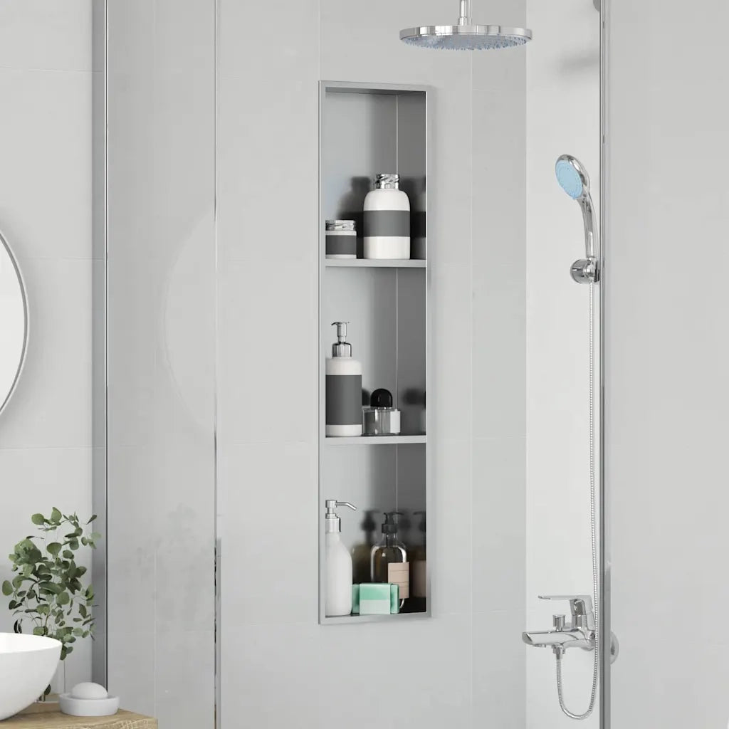 Nicchia per doccia Argento 90 x 20 x 9,5 cm CFW3340496