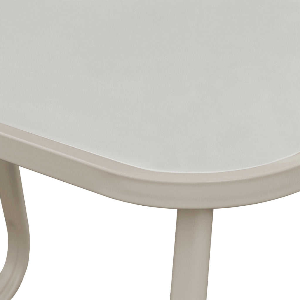 Set di mobili da giardino a 4 posti in textilene beige TENERIFE