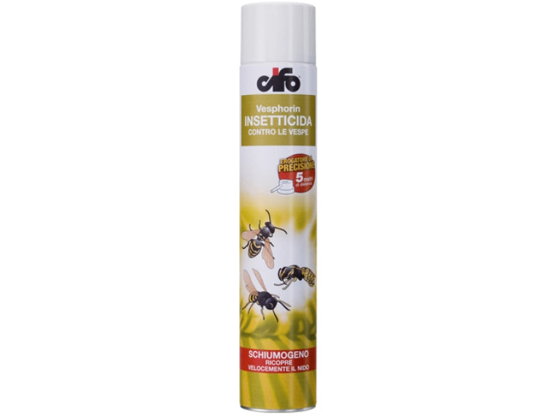 Insetticida spray vespe e calabroni Vesphorin Cifo 750ml schiumogeno