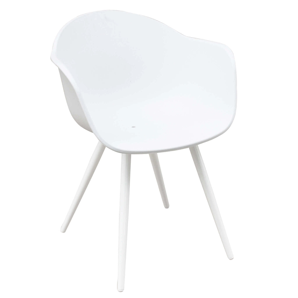 Poltrona da Giardino in Plastica Alluminio cm 56x61x74 - DYNA
