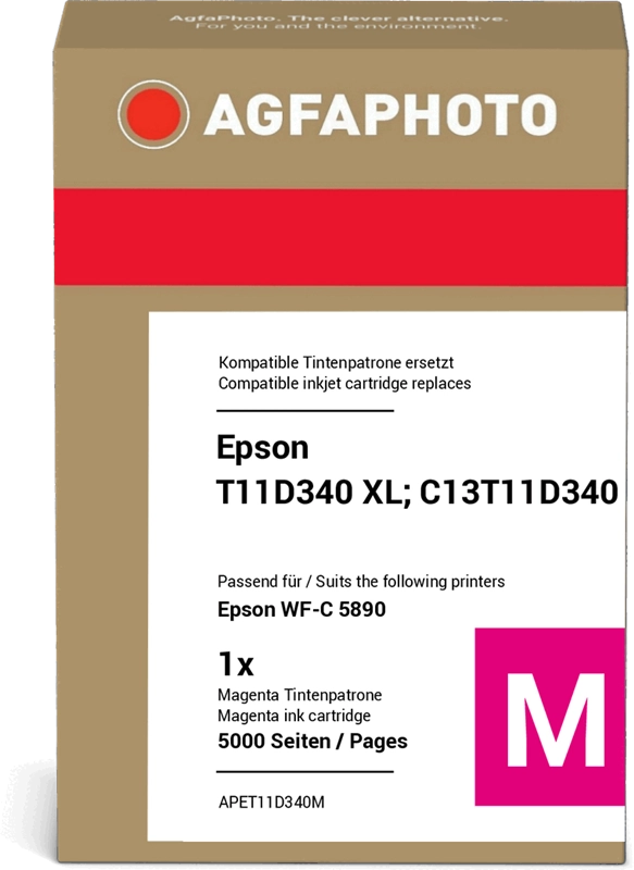 ORIGINAL Agfa Photo Cartuccia d'inchiostro magenta APET11D340M ~5000 Seiten