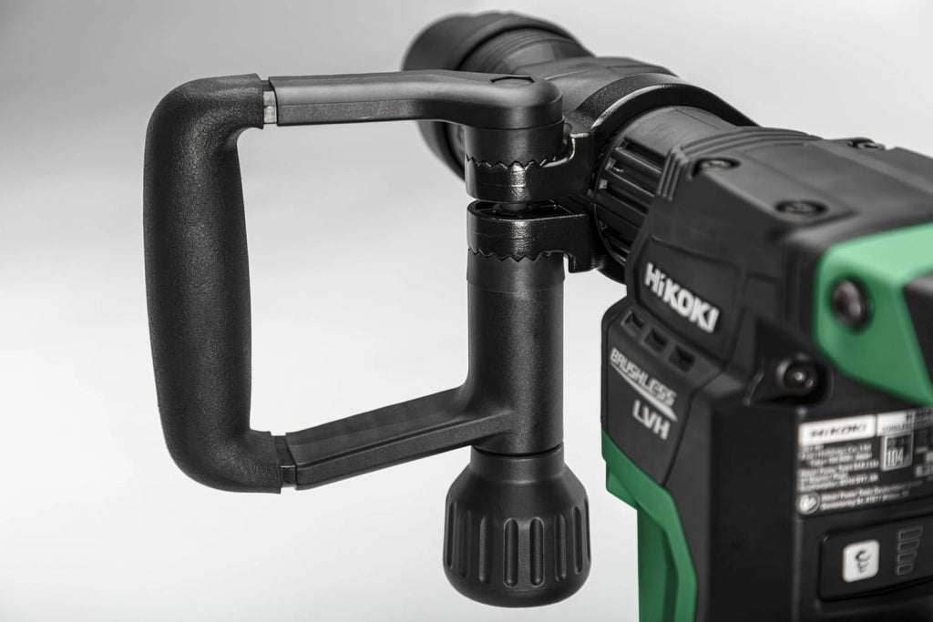 Martello scalpello a batteria SDS-Max – 36 V, 6.8 J Energia di impatto – Motore senza brushless, manico a bassa vibrazione, compatto e leggero, controllo a 4 marce, luce LED – Con valigetta per