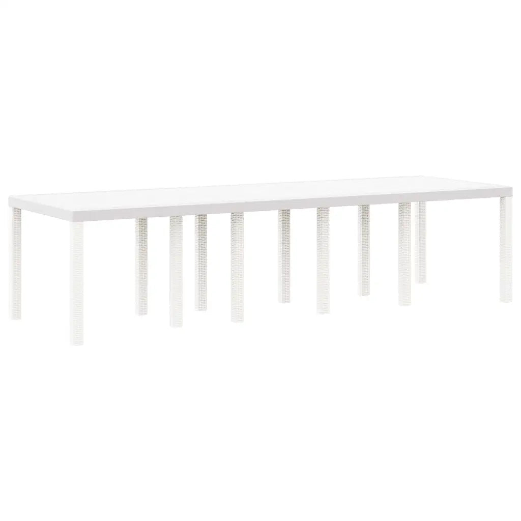Set da Pranzo per Giardino 13 pcs Bianco e Grigio chiaro 3378623