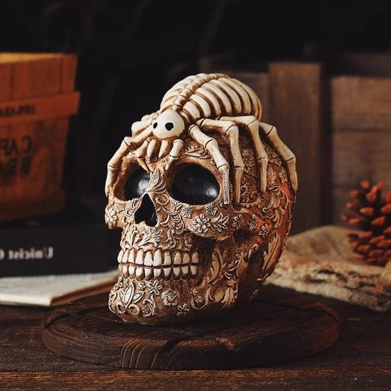 Decorazione da scrivania in forma di cranio di scimmia - Oggetto decorativo creativo per ufficio casalingo accessori per scrivania