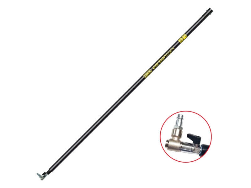 Asta di prolunga con rubinetto Lisam Carbon Light in fibra di carbonio da 1 mt