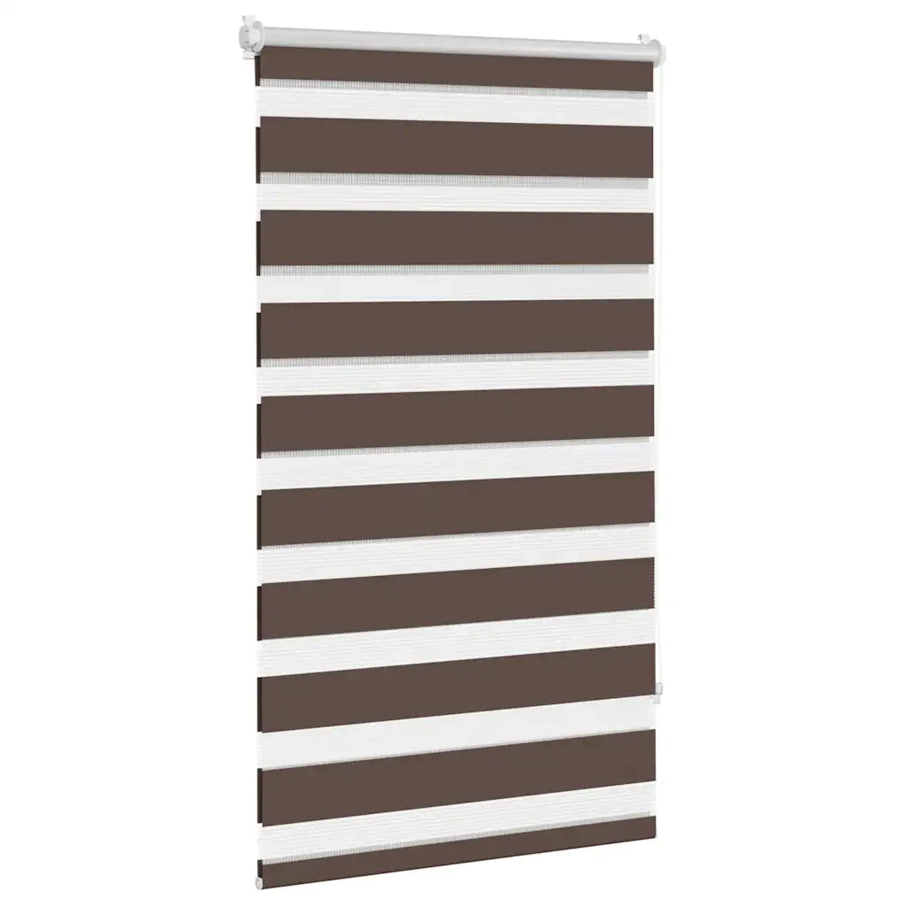 Tenda a rullo | Tenda avvolgibile zebrata 90,9x150 cm Larghezza tessuto 86,7 cm caff¨¨