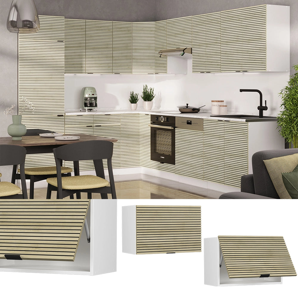 Vicco Pensile da cucina Pannello in quercia 60 cm Piatto