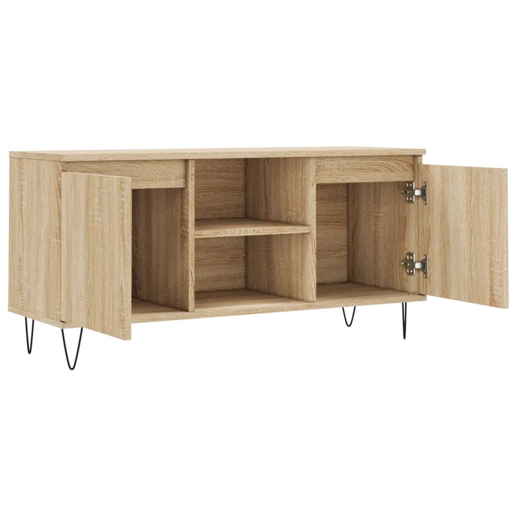 vidaXL Mobile Porta TV Rovere Sonoma 104x35x50 cm in Legno Multistrato