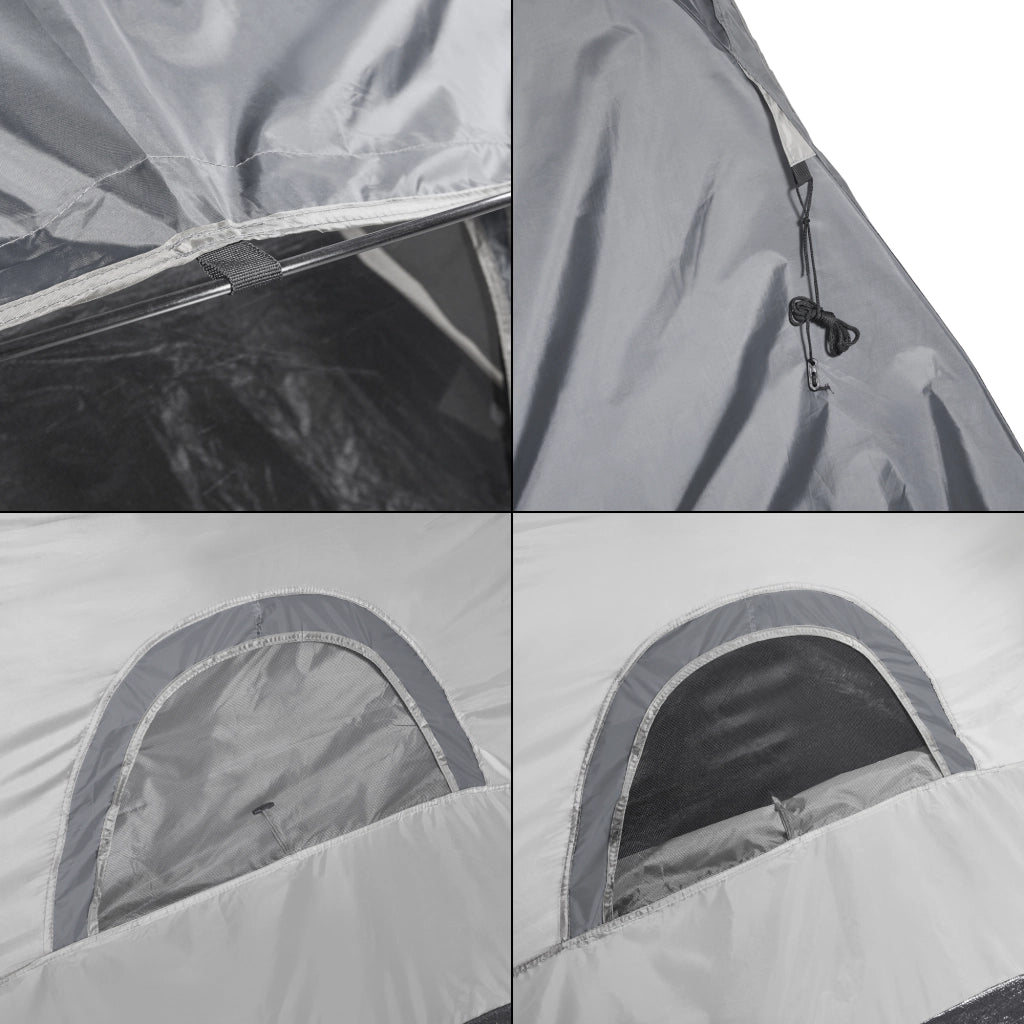 Tenda da Campeggio Bergeijk per 2-3 Persone 213 x 213 x 130 cm Grigio pro.tec