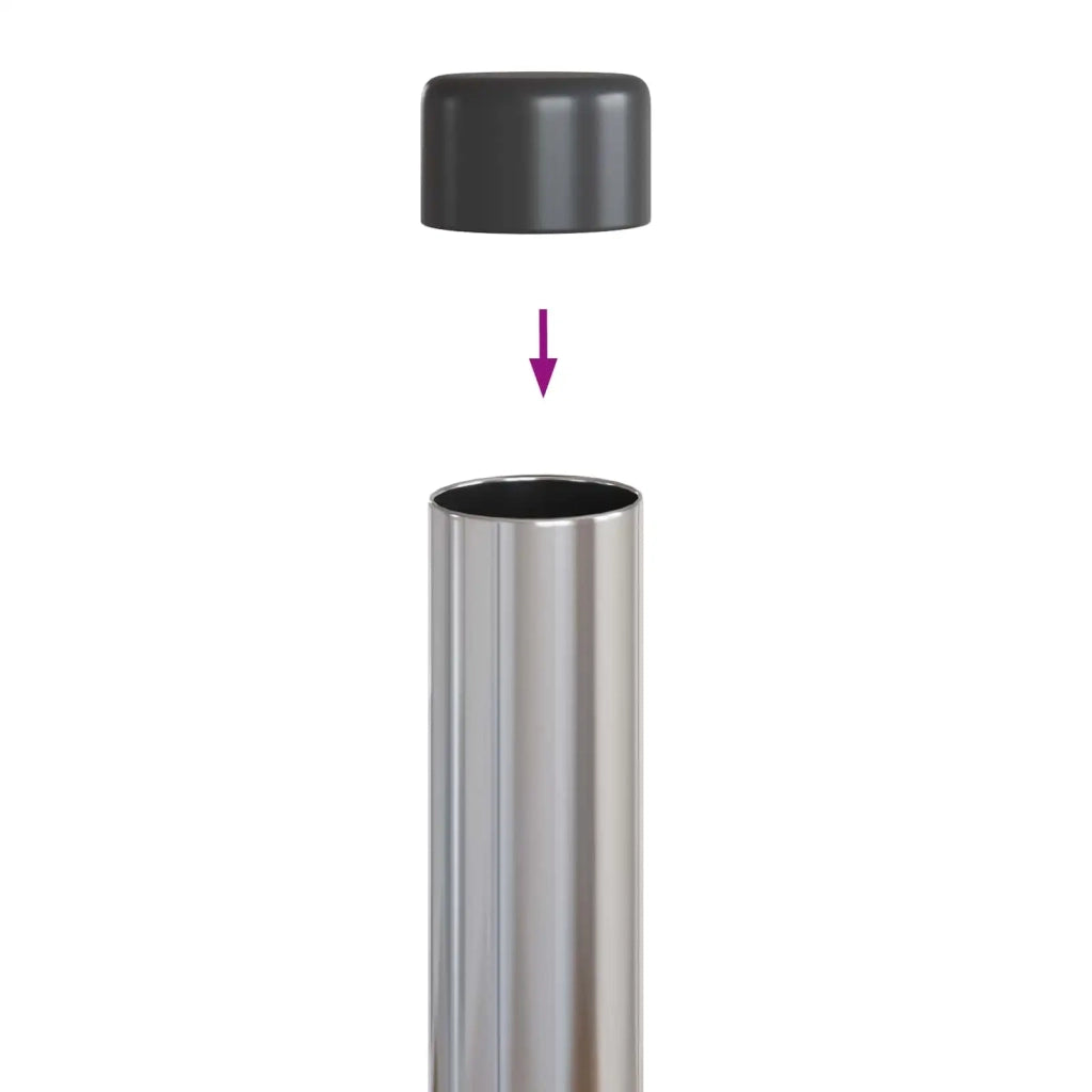 Palo della recinzione 2 pz Argento 80 cm CFW3386991