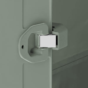 Armadio da Giardino 8 Ripiani 80x44x182 cm Keter Planet Outdoor Multispace Grigio e Verde